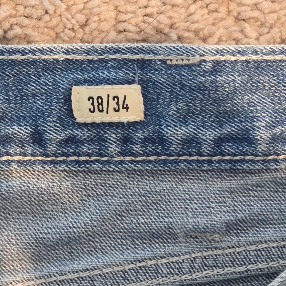 Ariat M7 Ethan Slim Fit Straight Leg Jeans Mens 38x34 Light Wash Blue 10058933 - Picture 4 of 5